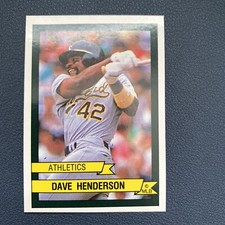 1989 Panini Album Stickers Dave Henderson #423 A's NM