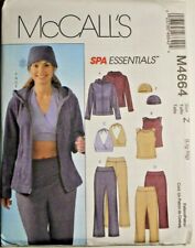 McCall's 4664 Misses Unlined Jacket Tops Pants & Cap Pattern L-XL (16-18-20-22)