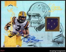 2014 Flair Showcase #158 Odell Beckham Jr. JERSEY AUTO 36/49