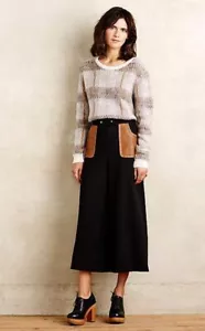 Tracy Reese Modular Northbrook Culotte Gauchos Pants Black Size 6 - Picture 1 of 6