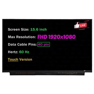 15.6" Screen for HP Elitebook 755 G5 LCD Display Panel 40pin FHD 1920x1080 Touch - Picture 1 of 2