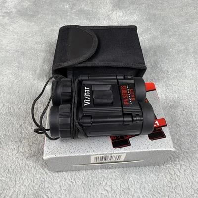 Vintage Vivitar PV Series 8x21 Binoculars With Case 1998 NEW - Image 1 of 4