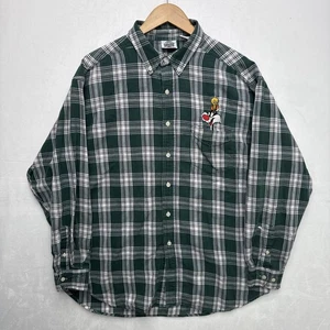 Looney Tunes klassisches Flanellhemd Herren XL grün kariert Tweety & Sylvester - Bild 1 von 8