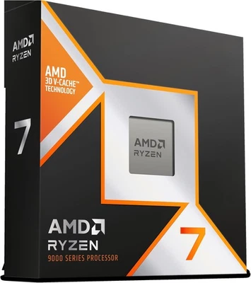 NEW In Box AMD Ryzen 7 9800X3D 8-Core 16-Thread Desktop Processor AM5 CPU - Image 1 of 2