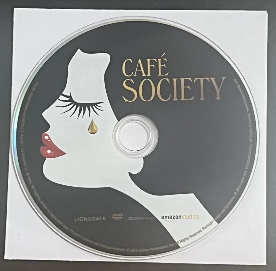 NEW CAFE SOCIETY (2016) - DVD disc only in white paper sleeve / no case - Image 1 of 1
