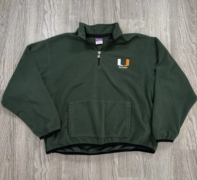 Chaqueta polar University of Miami Hurricanes para hombre campeón de los 90 2XL Foto 1 de 4