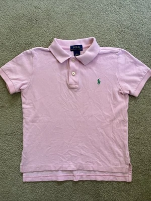 Polo Ralph Lauren para niños talla 6 rosa manga corta Foto 1 de 4