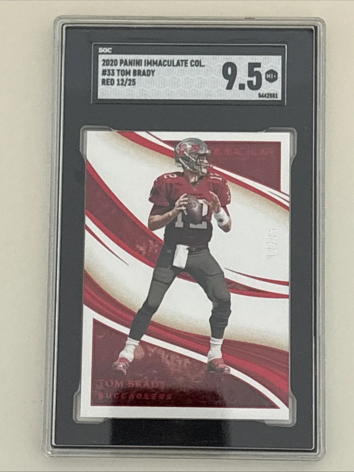2020 Panini Immaculate Collection - Tom Brady #33 Res 12/25 (jersey number) - Image 1 of 3