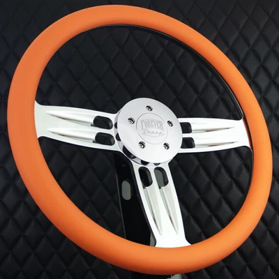 Volante Forever Sharp 18" Big Rig naranja KEN W900 y PETE 320-389 T04 Foto 1 de 4