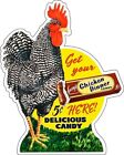 Chicken Diner Candy Laser Cut Metal Advertising Sign