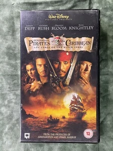 Pirates Of The Caribbean - The Curse Of The Black Pearl (VHS 2003) Johnny Depp - Picture 1 of 3