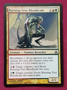 Magic The Gathering GUILDPACT BURNING-TREE BLOODSCALE red/green card MTG - Picture 1 of 2