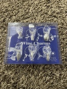 Dijes de vino Godinger Silver Art, conjunto de 6, nuevos en caja sellada - Imagen 1 de 2