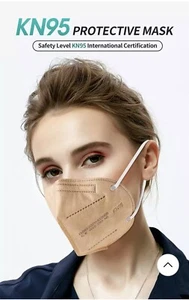 5Layers FFP2 BLACK WHITE GOLD NUDE GREY MASK disposable Adult KN95 Mask AUSTRALI - Picture 1 of 18