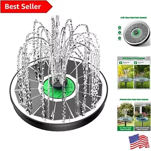 Elegant Glass Solar Fountain for Bird Bath - Easy to Clean, Eco-Friendly Design - Picture 1 of 8