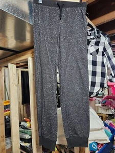 Girls Danskin Now Black Speckled Sweatpants Size 10/12 - Picture 1 of 5