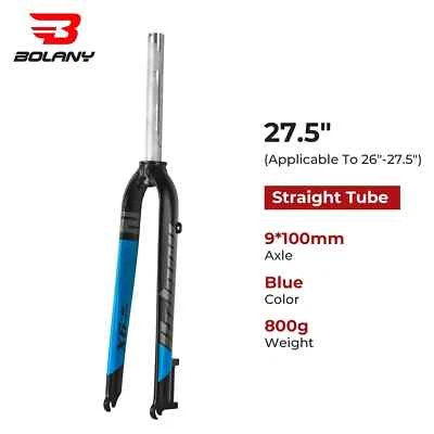 26/27.5/29In Mountain Bicycle Rigid Fork Straight Tube Aluminum Alloy Light Fork - Image 1 of 4