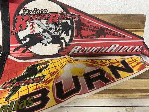 Frisco Roughriders Baseball & Dallas Burn MLS Pennant Cover