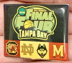 Gamecocks Notre Dame Huskies Maryland Pin Final Four Basketball NC 2015 Women’s - Picture 1 of 3