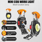 Mini Flashlight Keychain Rechargeable Cob Waterproof Portable Led Work Light