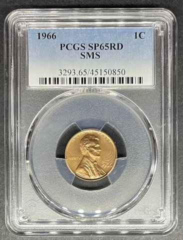 1966 SMS Lincoln Memorial Cent PCGS SP-65 RD, Buy 3 Items, Get $5 Off!! Cover