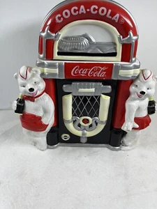 CAVANAGH 2000 "Always Friends" POLAR BEAR COCA COLA COOKIE JAR Limited Edition - Picture 1 of 4