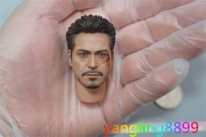 HotToys HT 1:6 Scale MMS400D18 Iron Man 2 Iron Man MK5 Head Carving Sculpt Model - Picture 1 of 8