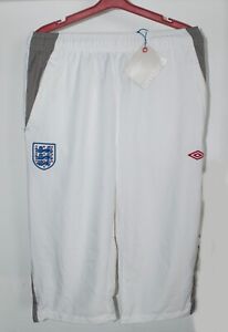 England Pants Shorts National Retro Football Soccer Mens Umbro Size Adult M