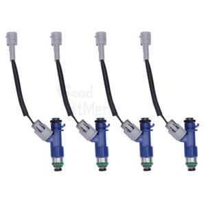 4PCS 410cc Fuel Injectors w/ Plug & Adapters For Honda Acura Denso 16450RWCA01 - Bild 1 von 12