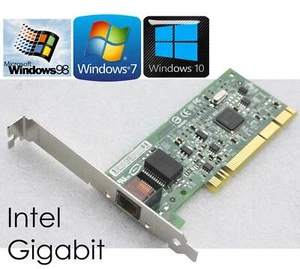 Intel Pro/1000 PWLA8391GTBLK Gigabit Réseau Pour Windows 98 2000 7 10 V660 - Photo 1/1