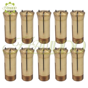 10PCS 5c Emergency Brass Collet 1/16'' Lathe Milling Holder High Precision - Picture 1 of 12