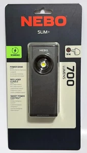 Nebo Slim+ 700 Lumen Rechargeable Pocket Work LED Torch, Laser & Power Bank (UK) - Picture 1 of 24
