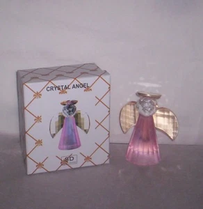 Simon Designs Crystal Angel Figurine PINK Frosted NIB - Picture 1 of 1
