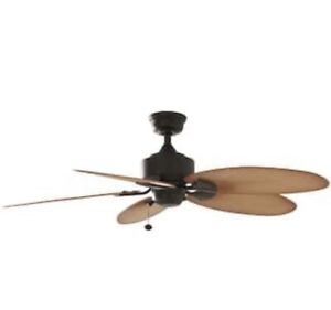 Indoor Outdoor Ceiling Fan 52 in. 3-Speed Palm Leaves Aged Bronze ***NEW***