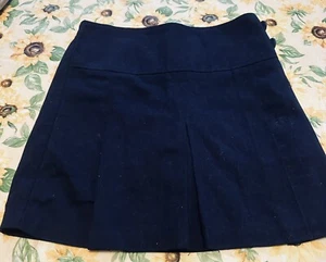 George Sz 10 1/2 Plus Navy Blue Pleated Skort NWOT - Picture 1 of 4