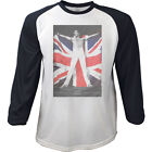 Freddie Mercury Queen Union Jack Long Sleeve Official Tee T-Shirt Mens Unisex