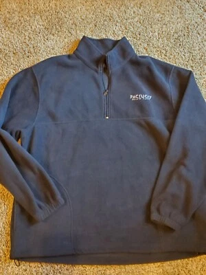 Paciugo Gelato Cafe Harrington Navy Size 2X 2XL Employee Fleece Zip Up Jacket - Image 1 of 3