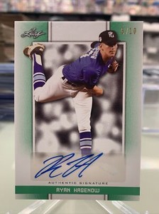 2019 Leaf Perfect Game National Showcase Green /10 Ryan Hagenow #BA-RH1 Auto
