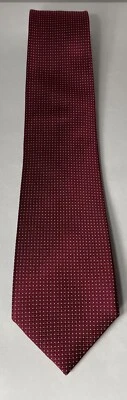 Corbata Neiman Marcus 100 % seda roja con lunares blancos nueva sin etiquetas Foto 1 de 2