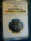 2001 EAGLE 1/2 OUNCE CERTIFIED PLATINUM MS 69 BY NGC WORLD TRADE CENTER 911