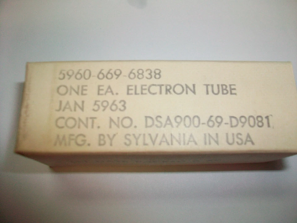  TUBOS NUEVOS JAN 5963/12AU7 Foto 1 de 1