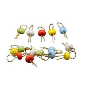 Red/Black/White/Yellow Gold Tone Soldering PCB Board Breadboard Test Point Pin - Picture 1 of 4