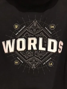 League of Legends World Championship 2016 Full Zip Hoodie SMALL Gray Sleeves - Picture 1 of 5