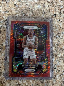 2023-24 Panini Prizm Red Seismic OSCAR TSHIEBWE RC #292 Pacers Rookie /299 - Picture 1 of 2