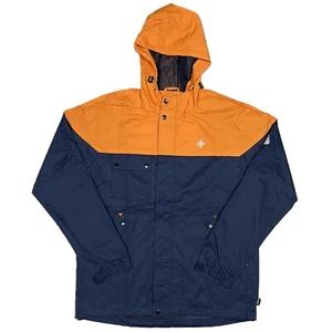 ADDICT PENNINE SMOCK Zip-up Mountain Jacket Navy/Orange L - Picture 1 of 7