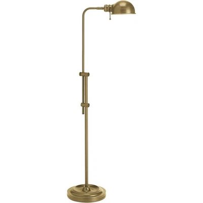 Dainolite Lighting DM1958F-AGB Fedora Floor Lamp Aged Brass - Image 1 of 4