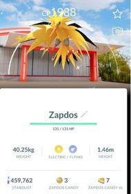 Pok&eacute;mon - Shiny Zapdos Pok&eacute;Park KANTO Background - PTC - Description