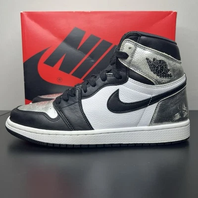 Size 11W/9.5M - Jordan 1 High OG Metallic Silver - Image 1 of 4
