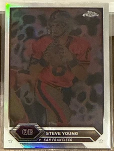 Steve Young 2023 Topps Composite Negative Refractor 49ers - Picture 1 of 3