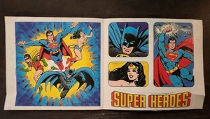 Rare Post Cereal Sticker Set 1979 DC Heroes Superman Batman Robin & Wonder Woman - Bild 1 von 4
